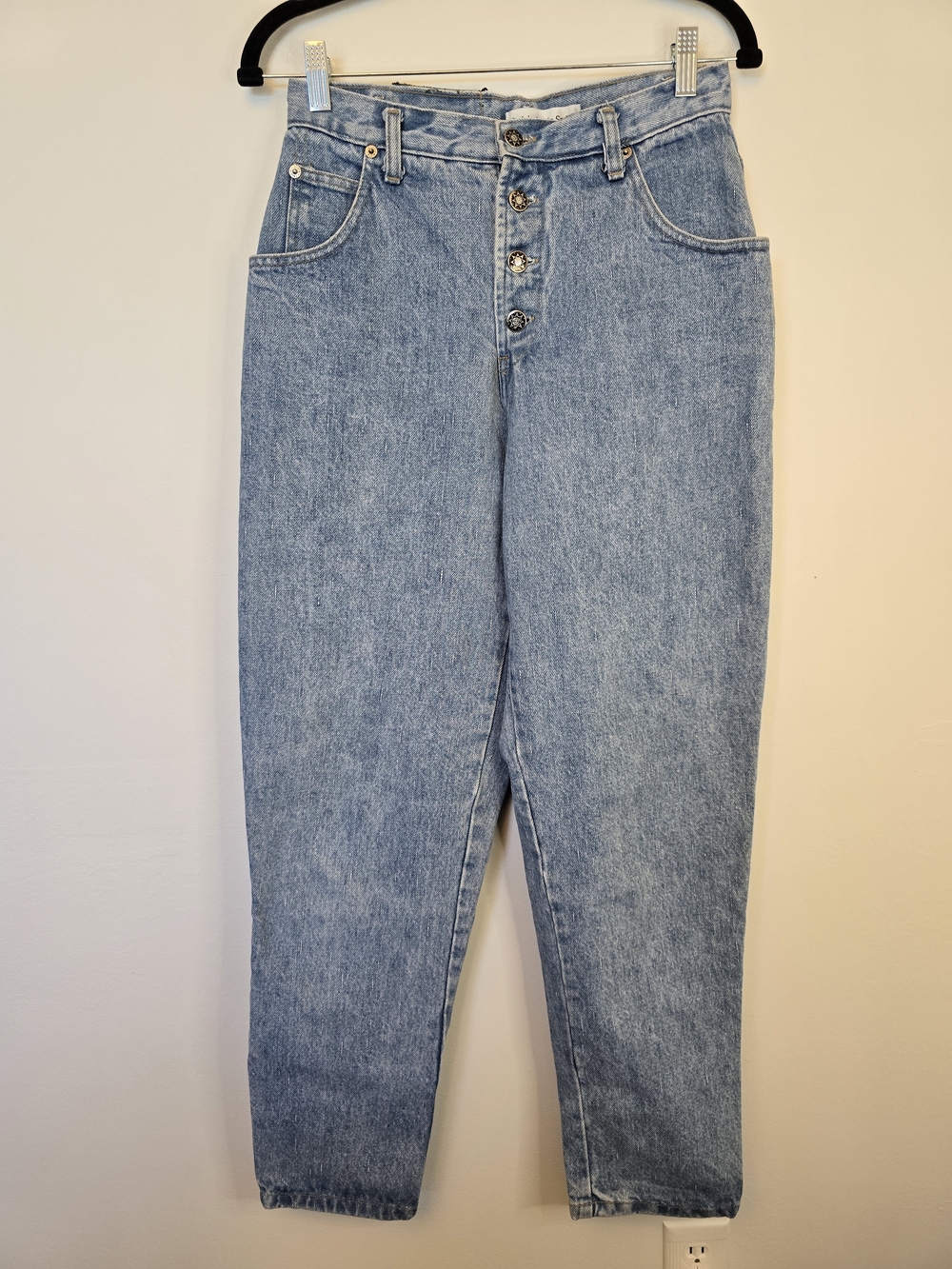 Calvin Klein Sport Vintage High-Waist Light Blue Mom Jeans for Women